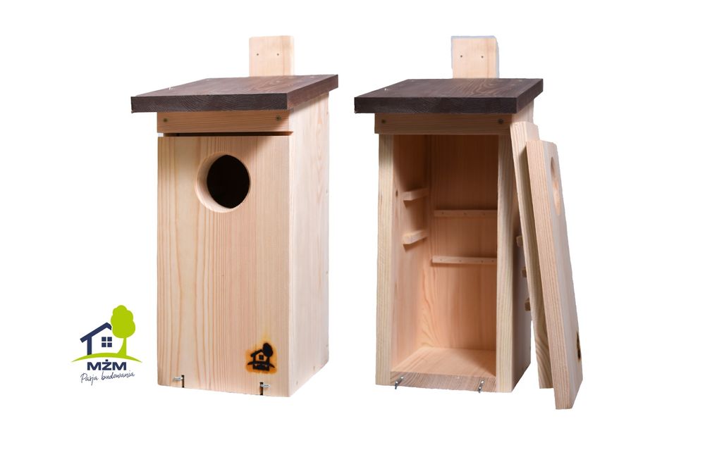 Budki lęgowe  typ D  dla ptaków wg. Sokołowskiego