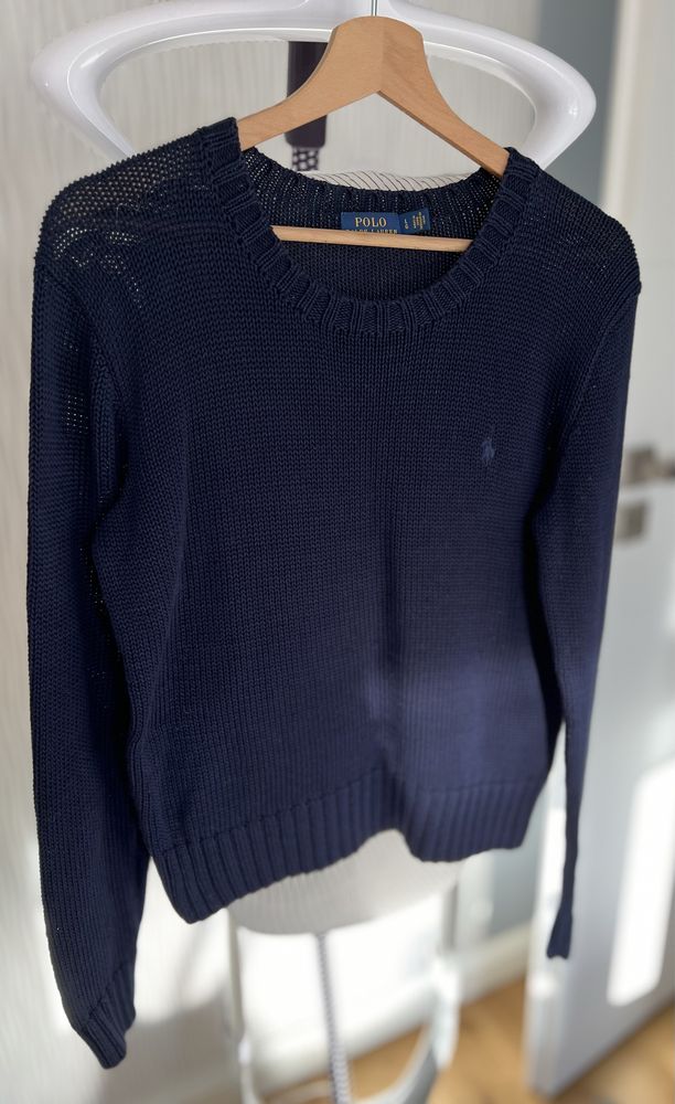 Sweter granatowy Ralph Lauren rozmiar L