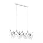 Lampa wisząca chrom z kryształkami