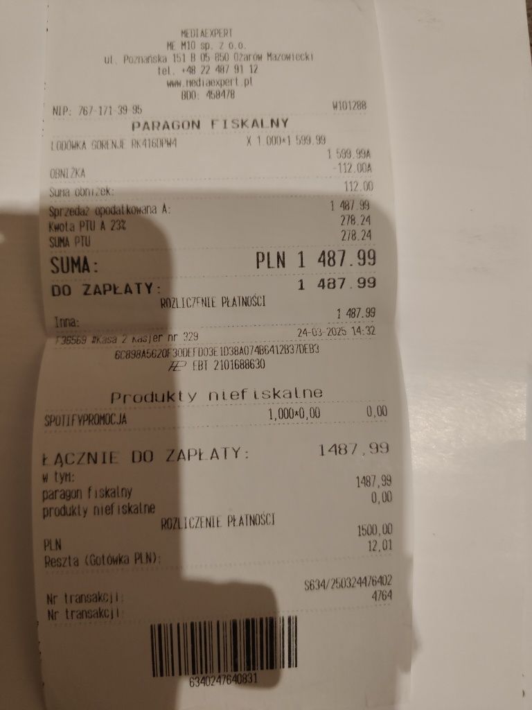 Sprzedam lodówkę .
