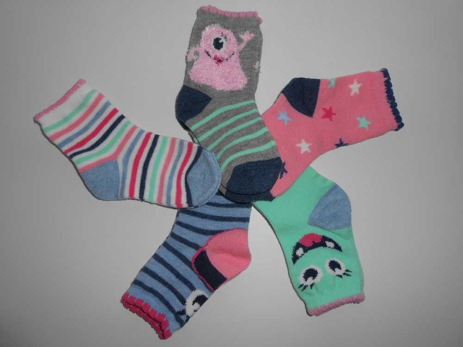 Комплект 5 пар шкарпетки малюкам 1-12,  12-24 міс, 0,5-1-2 р. primark