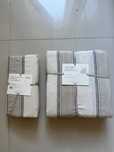 Komplet pościeli ZARA HOME 200x200 2 poduszki 80x80 len bawełna beżowe
