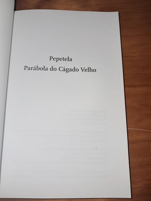 Livro A Fábula do Gágado Velho de Pepetela