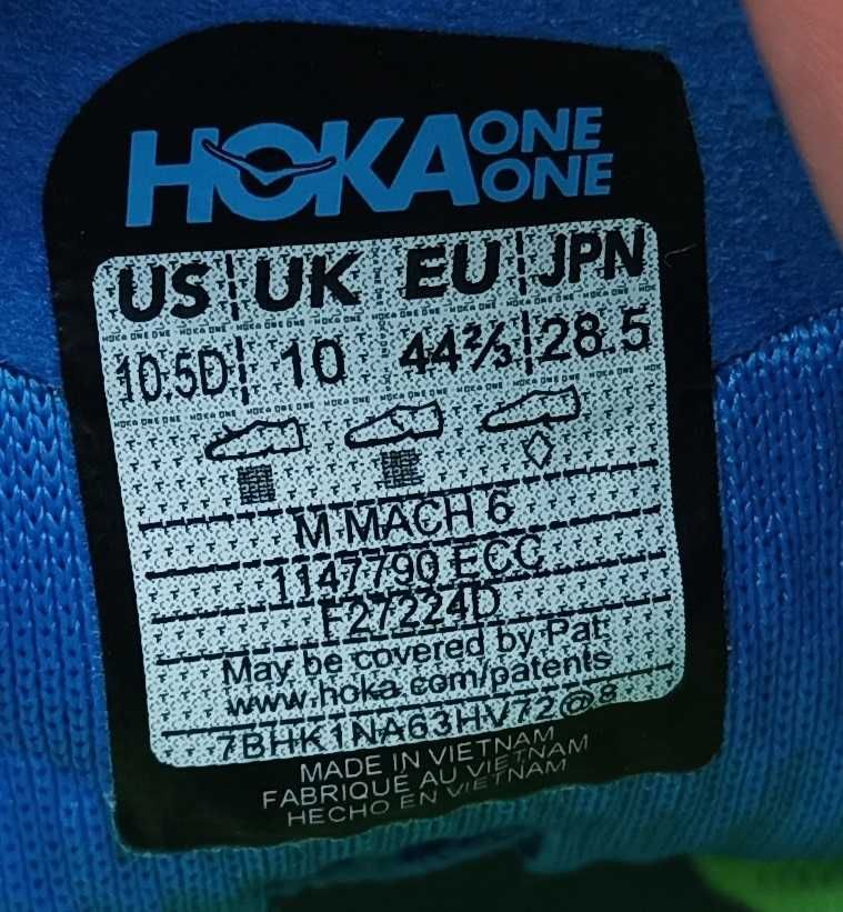 Кросівки Hoka One One M Mach 6 (40,44.5,49) Оригінал!