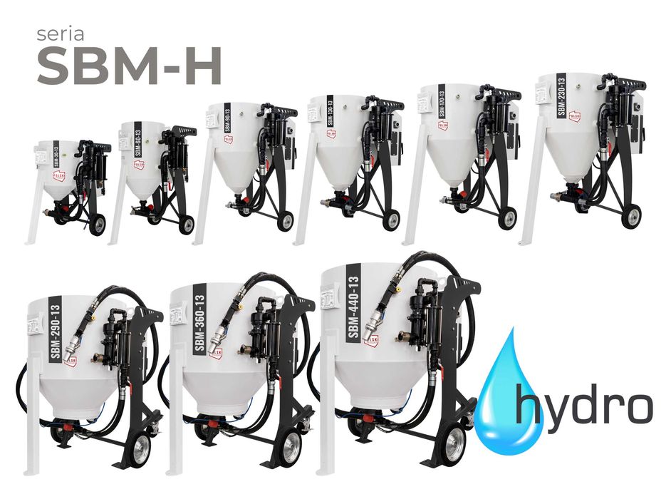 Polska piaskarka wodna hydropiaskarka sodowarka SBM-90-13 Land Reko