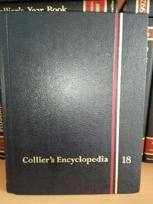 Enciclopédia Collie's + 3 volumes Collier's Year Book