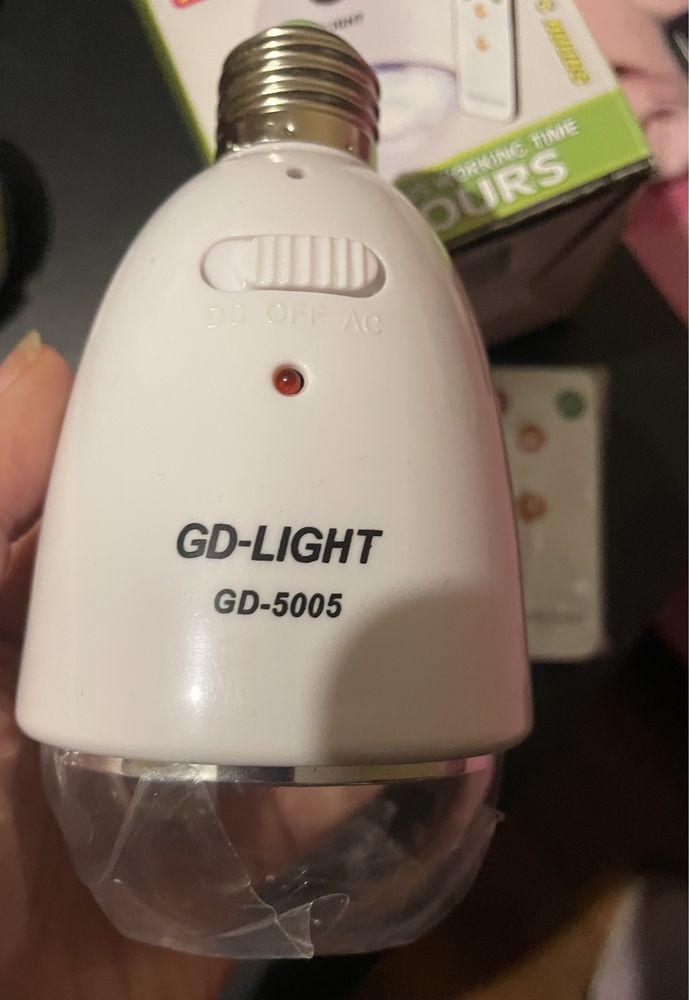 Лампа-ліхтар аварійна, для кемпінгу Gdlite GD-5005 з акумулятором та п