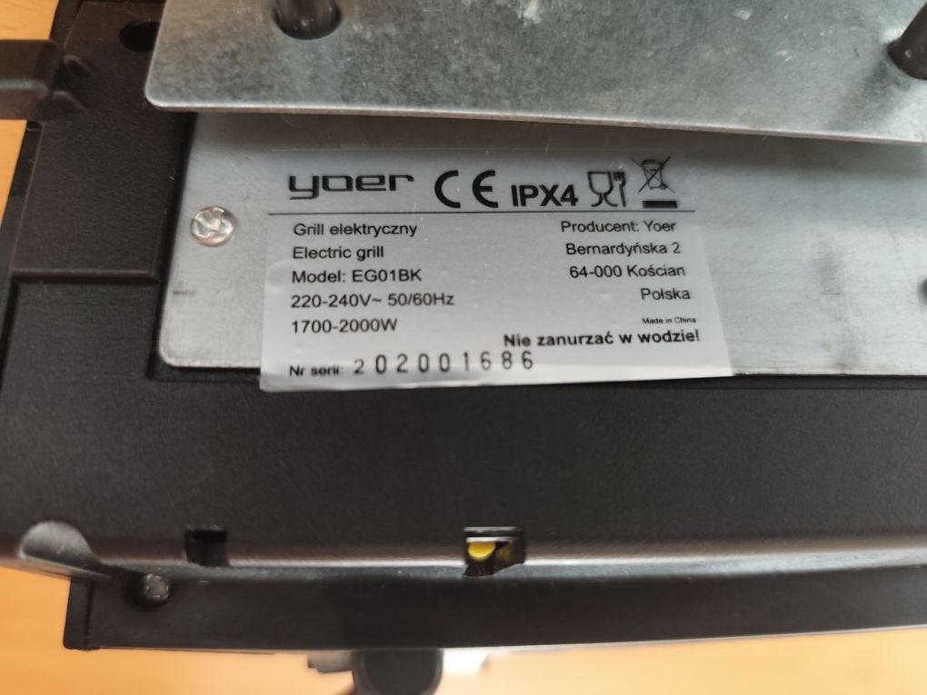 Grill elektryczny yoer