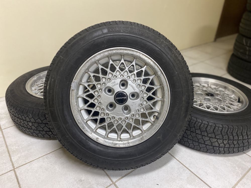 Jantes 15” 5x112 com aba Rial Mercedes w124 w201 190 com pneus