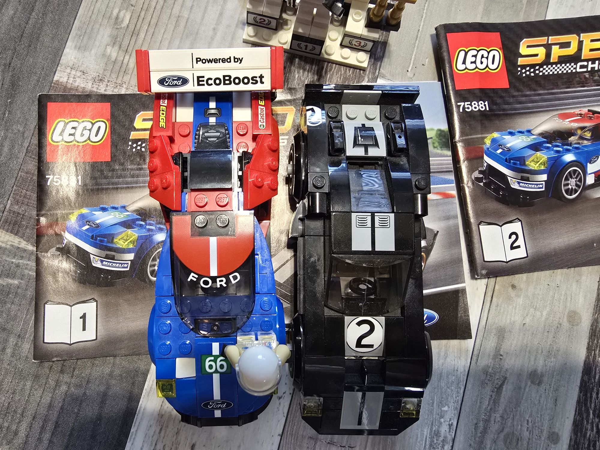 LEGO 75881 Speed Champions Ford GT z roku 2016 i Ford GT40 z roku 1966