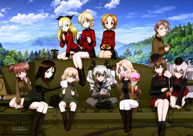 Танкистки Девушки и танки Girls und Panzer Аниме DVD