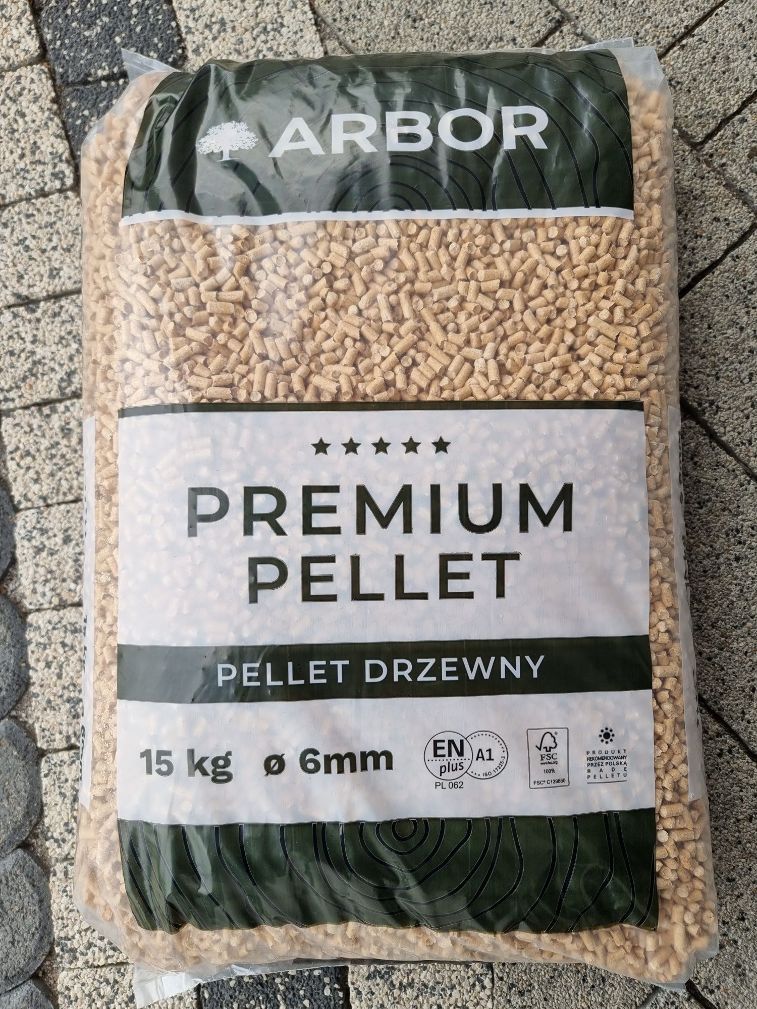 PELLET PREMIUM certyfikat A1 ,EN PLUS  sosnowy