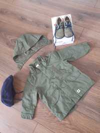 Zestaw buty EMEL 20 kurteczka H&M 80 czapka coccodrillo parka khaki