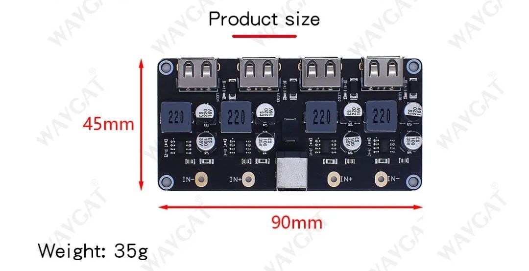 Модуль быстрой зарядки USB, плата быстрой зарядки QC 2.0/3.0