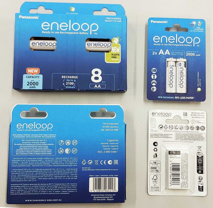 NOWE akumulatorki Panasonic Eneloop AA / R6 / 2000mAh. - 4szt