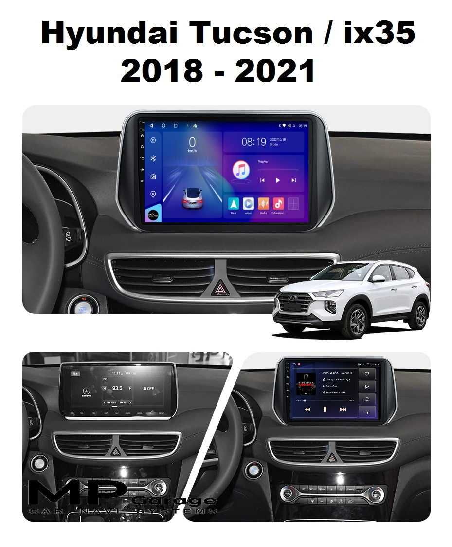 Radio Hyundai Tucson ix35 Android_11 Qled CarPlay LTE Montaż Gwarancja