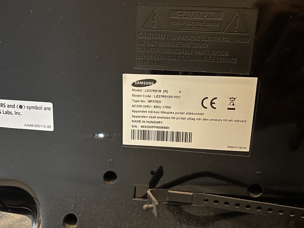 Sprzedam telewizor Samsung LE37R81B – 37 cali – Stan idealny!