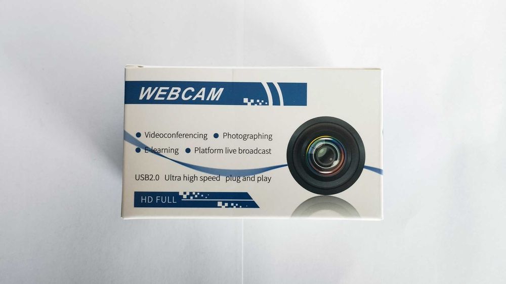 NOVO - Webcam FullHD c/ Microfone + 360º Rotação + Tampa Privacidade