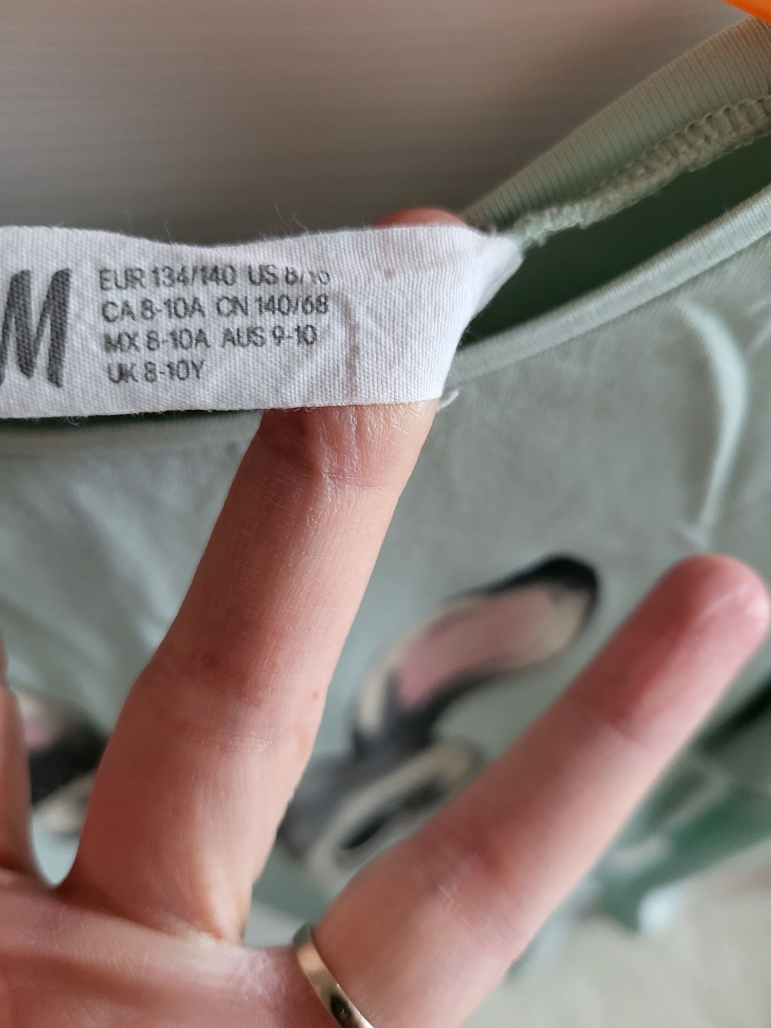 Bluzka długi rękaw H&M HM rozmiar 134/140 królik króliczek