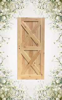 ++ Drzwi Zewnętrzne Wejściowe Drewniane DOSTAWA GRATIS ++