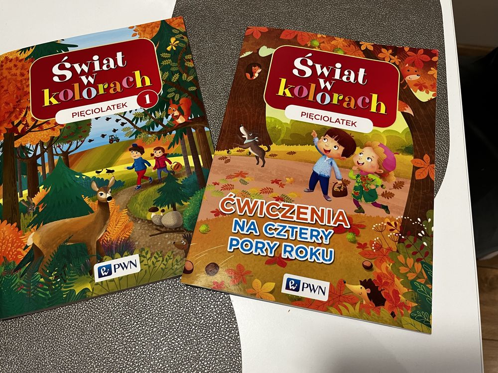 Świat w kolorach 5 lat pięciolatek ksiazka 1 szt + cwiczenia 1 szt