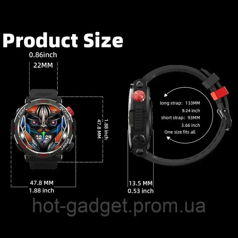 Акція! Смарт годинник| Smart Watch Sport LOKMAT ZEUS 5 PRO