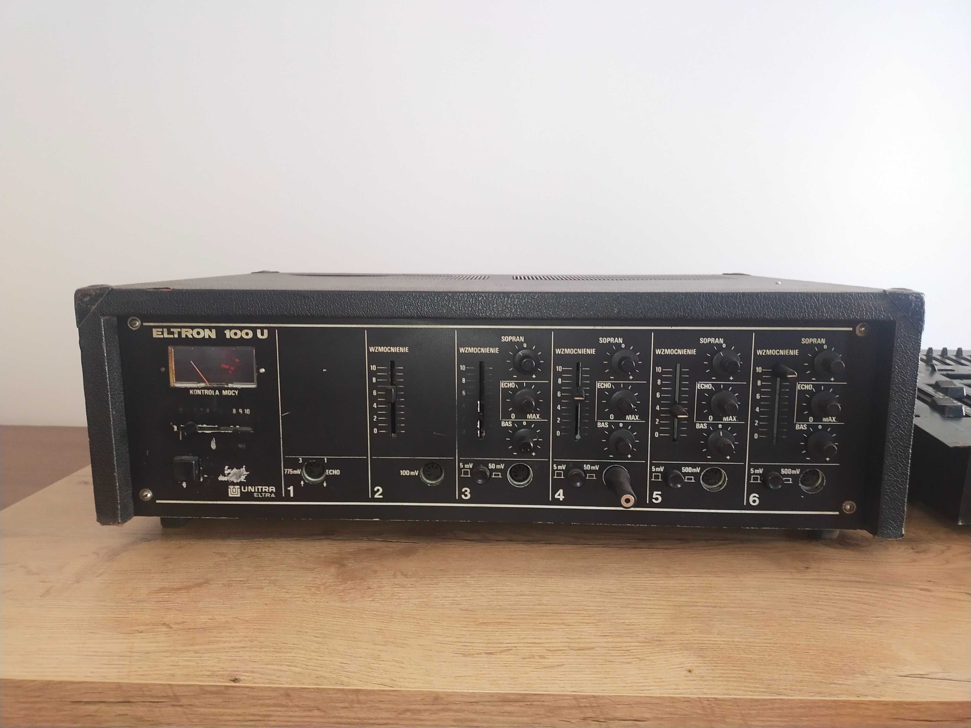 SPRAWNY! wzmacniacz UNITRA + mixer, eltron estrada prl