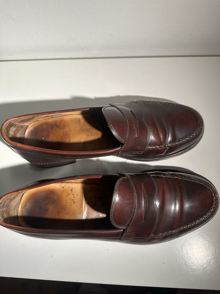 Mocassins masculinos castanhos 41,5