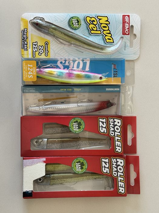 amostras de pesca variadas novas