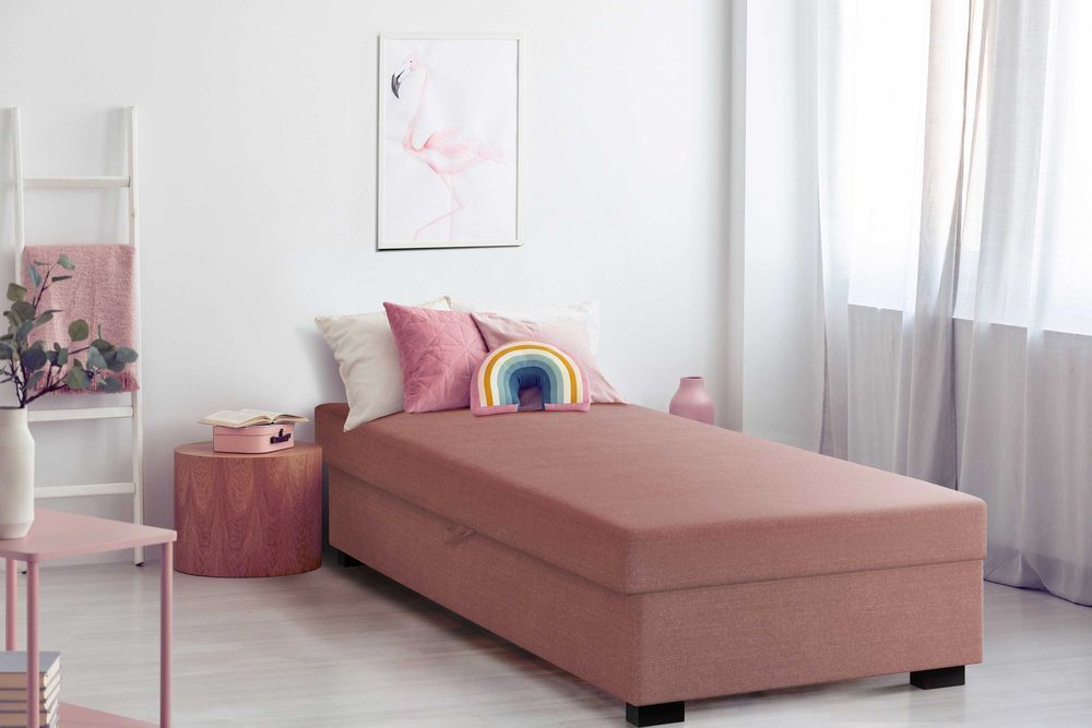 Tapczan jednoosobowy EKO łóżko hotelowe sofa kanapa pojedyncze SOLIDNE