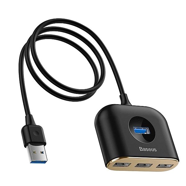 Baseus Square round 4 in 1 USB HUB Adapter(USB3.0 TO USB3.0*1+USB2.0*3