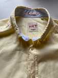 Koszula bawelniana Hackett London slim fit L żółta pinpoint oxford HKT
