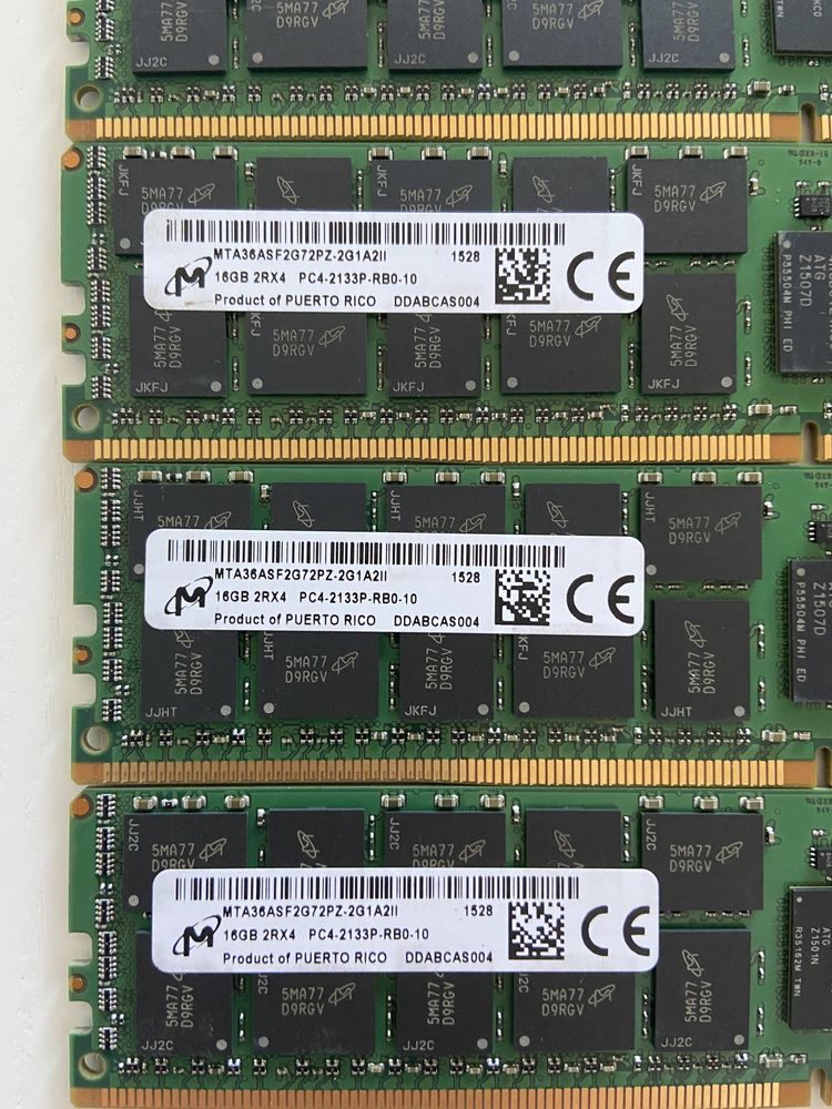 Samsung DDR4 16gb(16гб) pc4-2133 rdimm ecc reg модули озу серверная