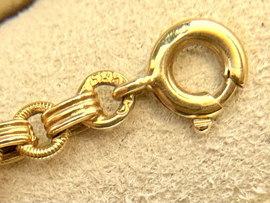 Złoty łańcuszek z początku XX wieku - 585 - PIĘKNY- STAN IDEALNY