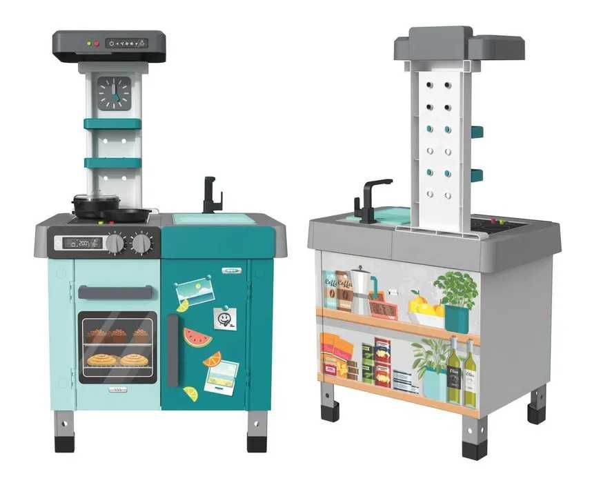 kuchnia dla dzieci duża kuchenka płyta zlew zegar akcesoria LED