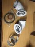 Ferroli - Curva Coaxial de 90º com flange