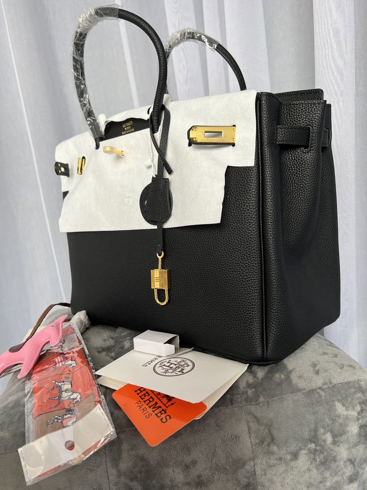 3 800 Hermes Birkin 35см — чорна класика напряму з фабрики