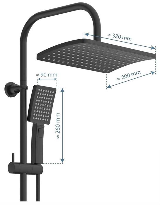 Zestaw prysznicowy Schütte Mallorca