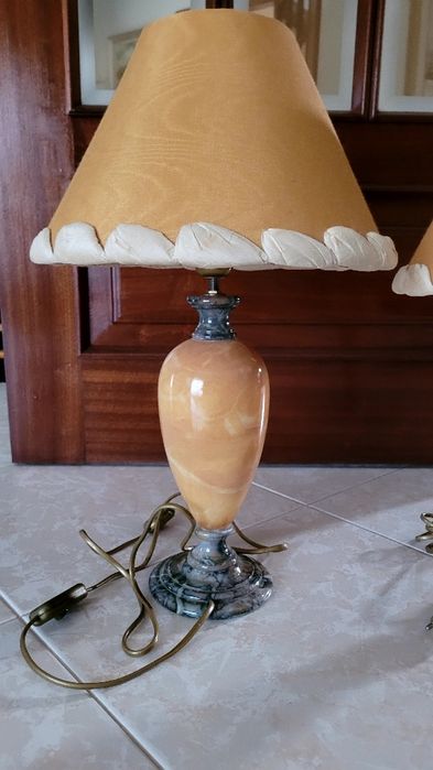 2 candeeiros mármore