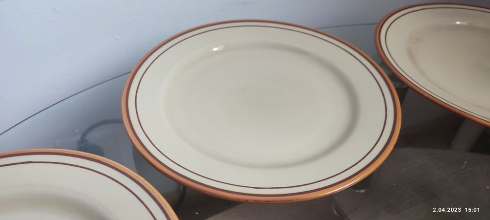 Talerze płaskie Tułowice 24,2cm.6szt.PRL.Na terenie W-wa mogę podrzuci