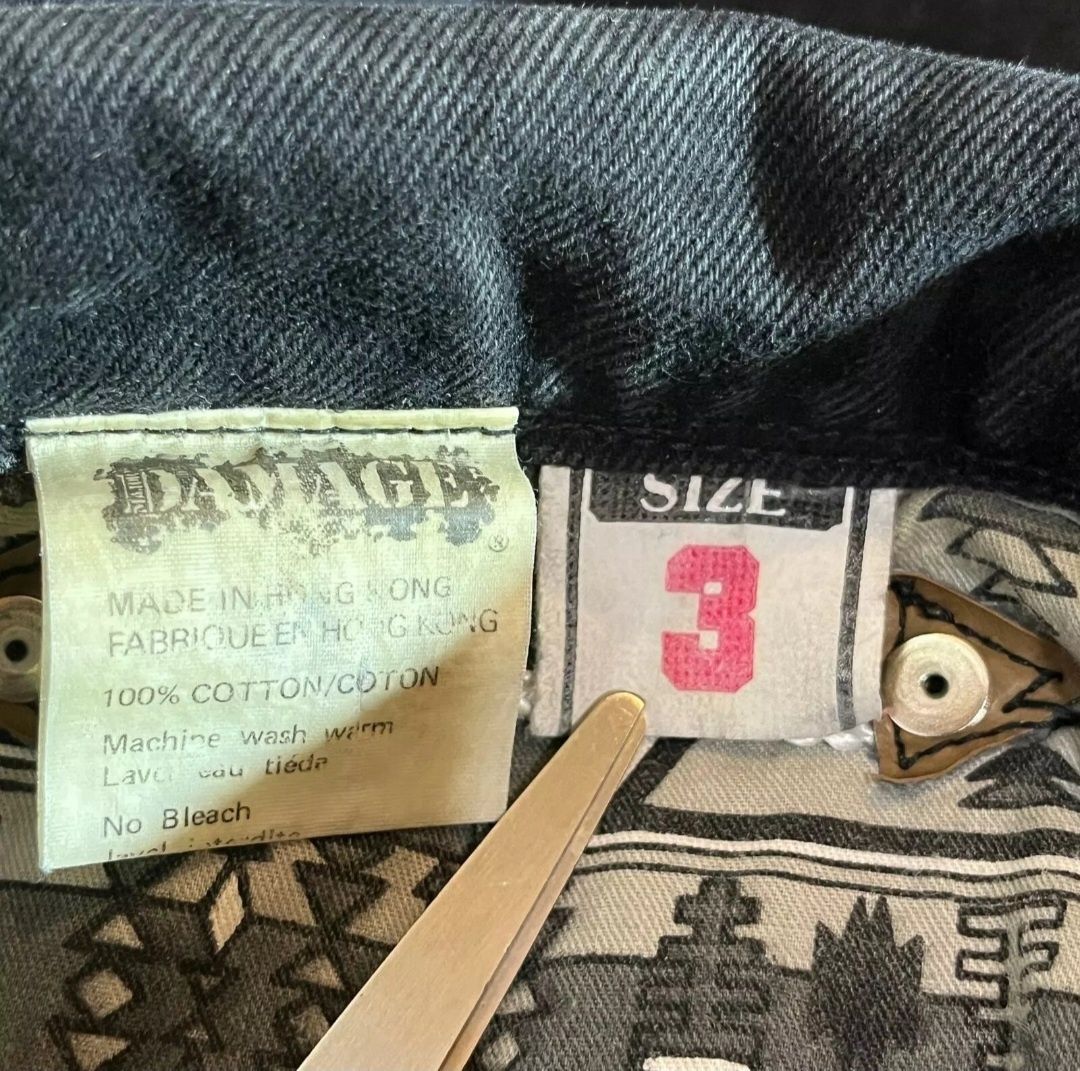Kurtka jeansowa aztec vintage retro Major Damage 80s 90s