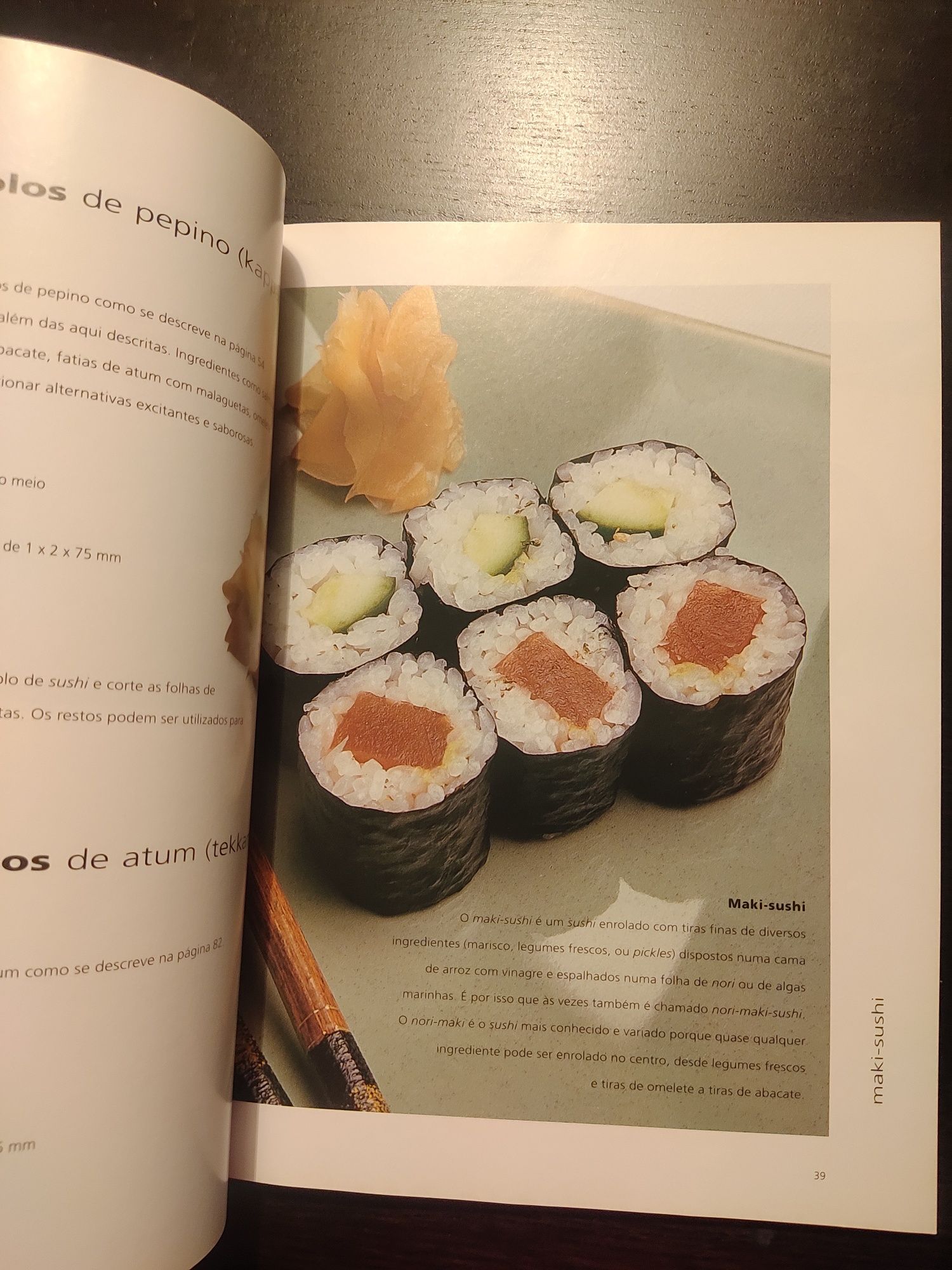 Livro Sushi e Sashimi - cozinha criativa