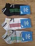 Adidas 3 szt skarpety stópki 36 - 40 mix