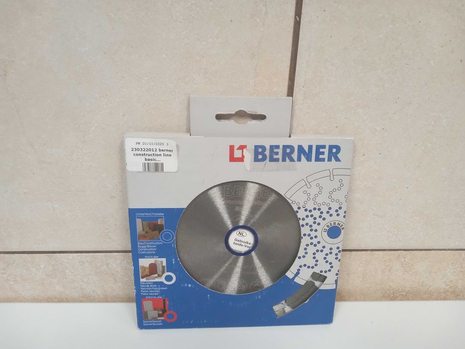 berner construction line basic tarcze diamentowe 180x22,2 do betonu