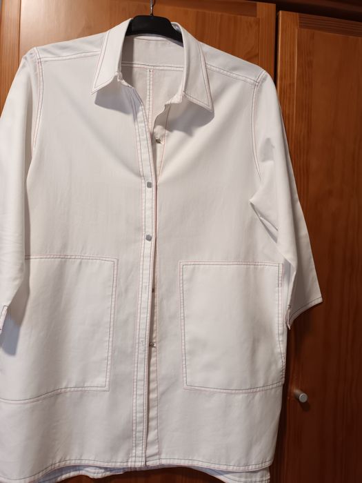 Camisa túnica branca xl