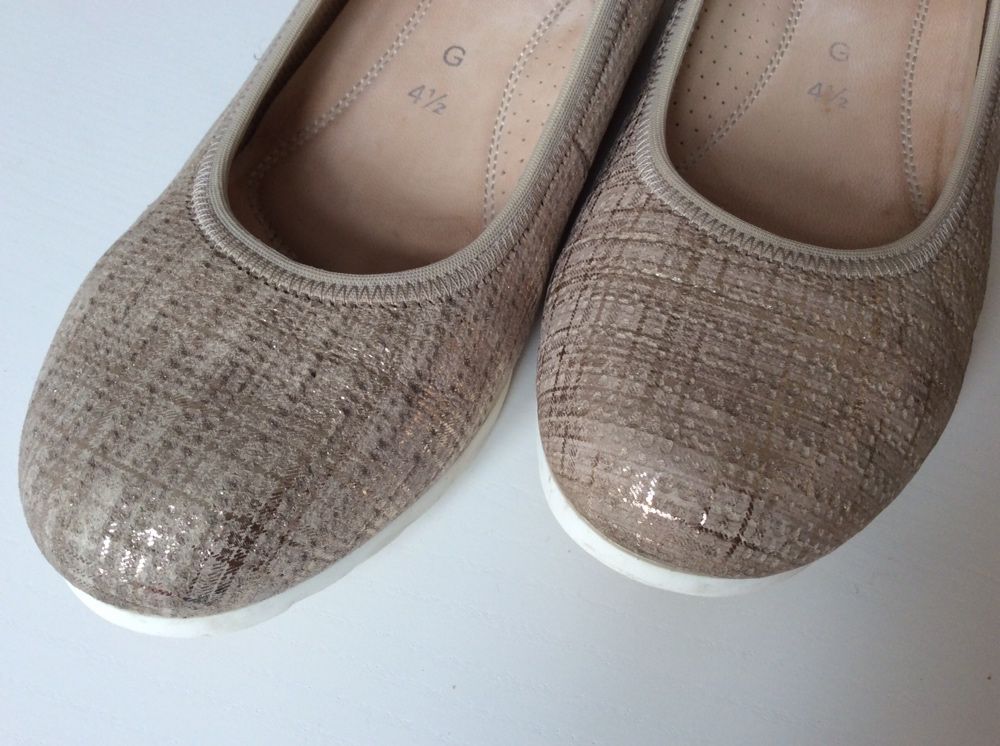 GABOR czółenka damskie espadryle 37 / 38 gold style