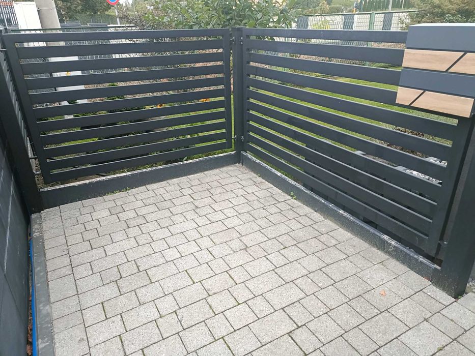 Ogrodzenie przęsła po demontażu