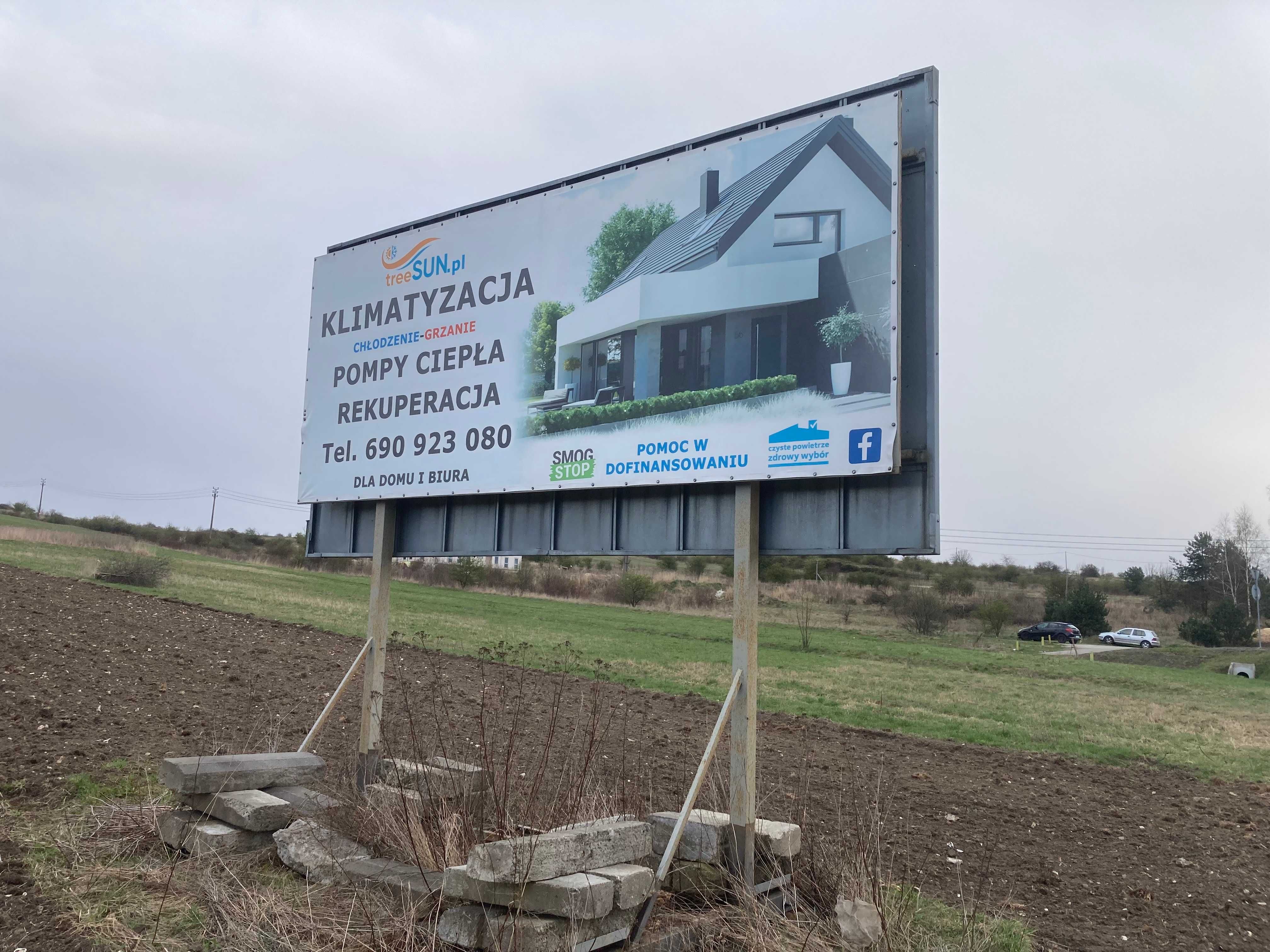 Tablica Reklamowa dwustronna, Billboard, Baner, Reklama