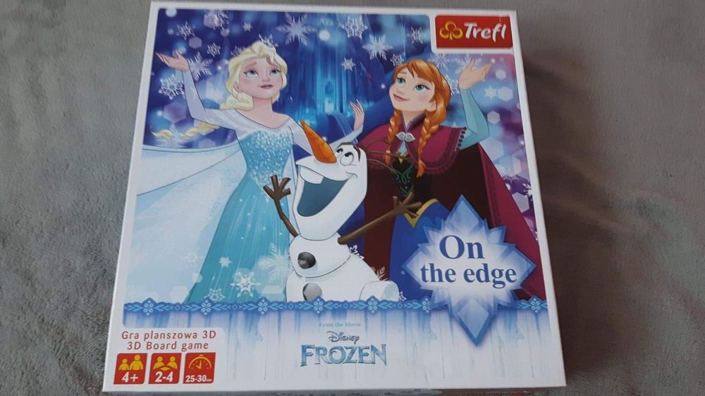 Gra planszowa Frozen, Kraina Lodu 3D na krawędzi. Trefl