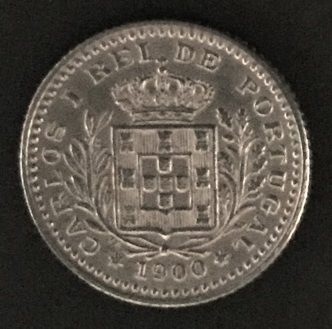 Moeda de 50 reis - D. Carlos I - Portugal - 1900